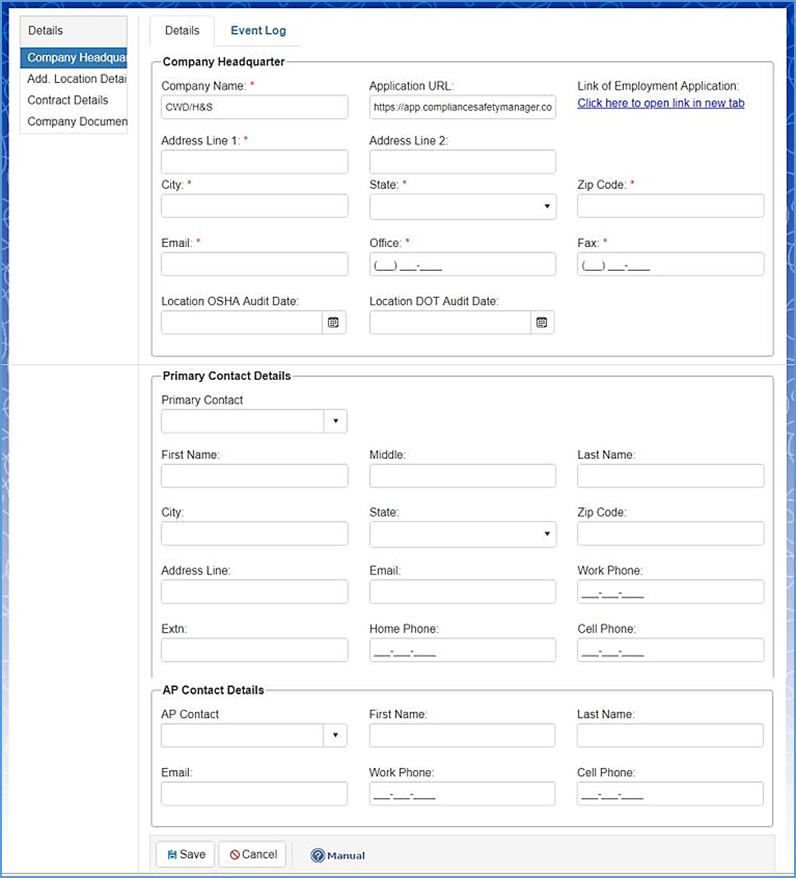 Craig Safety - Compliance Safety Manager - User Manual